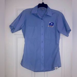 USPS letter carrier button shirt